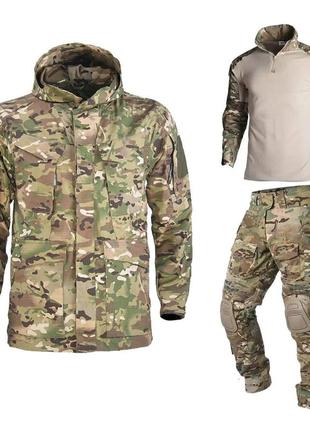 Комплект форми idogear м65 куртка штани убакс мультикам