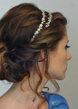 Ободок для волос, греческая прическа