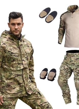 Комплект форми han wild м65 куртка + штани + убакс мультикам
