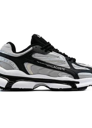 Мужские кроссовки lacoste l003 grey/ silver2 фото