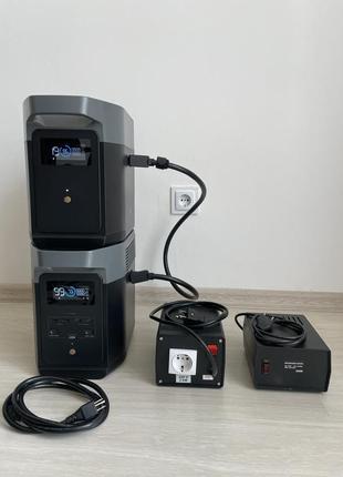Зарядна станція ecoflow delta 2 та додаткова батарея (2048 вт/год)