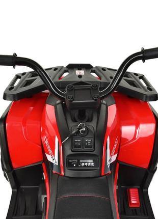 Детский электромобиль квадроцикл до 50 кг 64х53х102 см bambi racer красный (2000002603443)5 фото