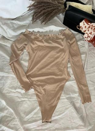 Бежевий боді