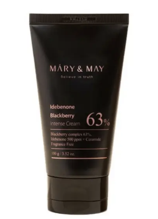 Антиоксидантний крем mary may idebenone blackberry intense cream 100 мл tube