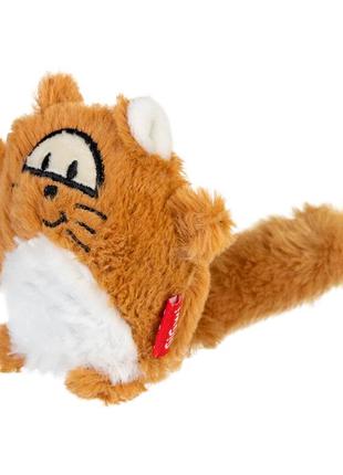 Іграшка для собак лиса з великою пискавкою 18 см gigwi різнобарвний (2000002153917)