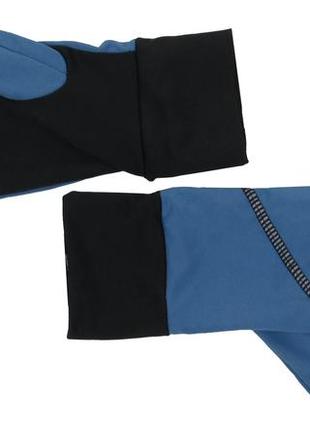 Жіночі рукавички для бігу, заняття спортом crivit блакитні3 фото