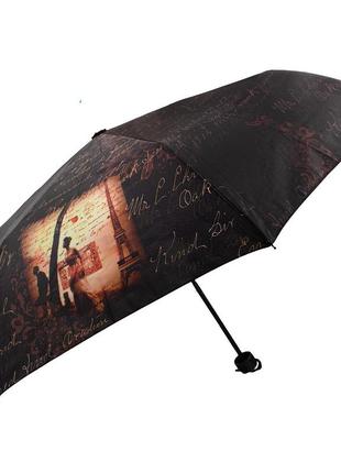 Женский складной зонт механический 96 см zest черный (2000002486602)4 фото