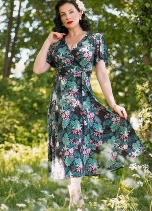 Легкое платье, в стиле "винтаж 50 лет", xl