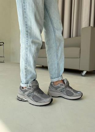 Женские кроссовки new balance 2002r grey 1950 беланс серого цвета
