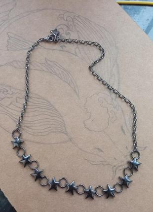 Стильне кольє/ланцюжок з зірками, pilgrim