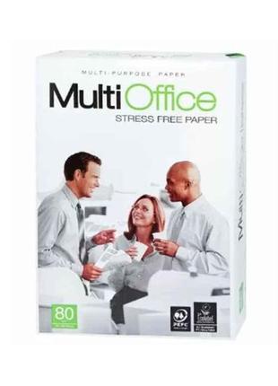 Офисная бумага multi office а4, 80 г/м2, белая, 500 листов