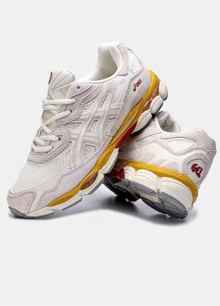 Asics gel nyc 'cream oatmeal' кроссовки унисекс асикс