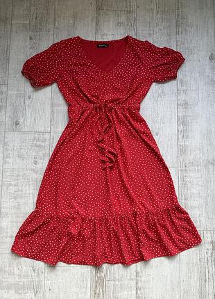 Платье миди из вискозы