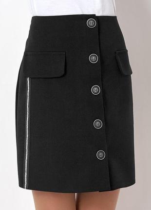 Спідниця mevis 2688-02 чорна розміри 122-146