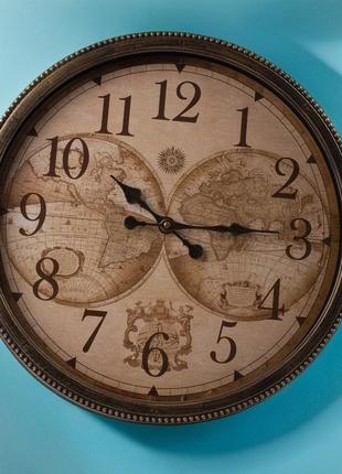 Круглий годинник для дому декоративний настінний годинник для вітальні кухні кімнати якісний годинник 49 см3 фото