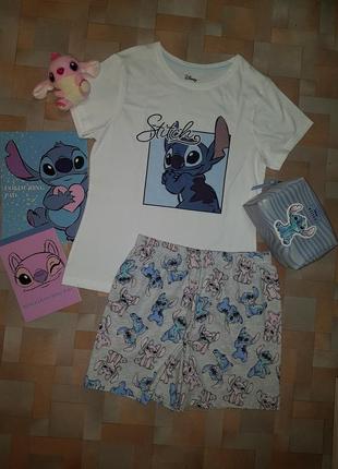 Пижама, комплект хлопок стич, stitch disney s размер