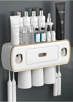 Витискалка для зубних щіток із висувними шухлядами toothbrush holder xl-716