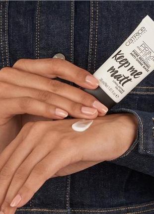 Матирующая основа под макияж catrice prime and fine anti-shine 30 мл