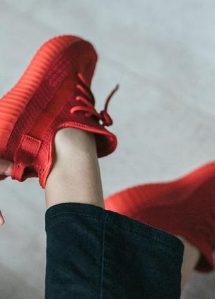 Мужские и женские кроссовки  adidas yeezy boost 350 v2 red5 фото