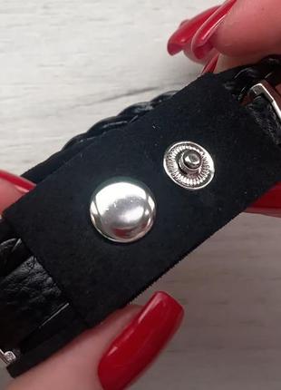 Женские кварцевые часы браслет cl angel черные с кожаным ремешком7 фото