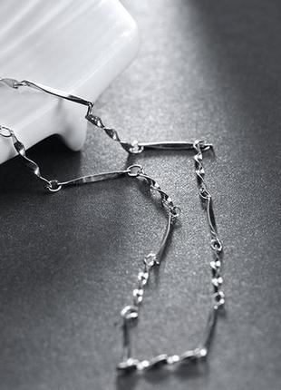 Срібний ланцюжок тwisted, 45 см