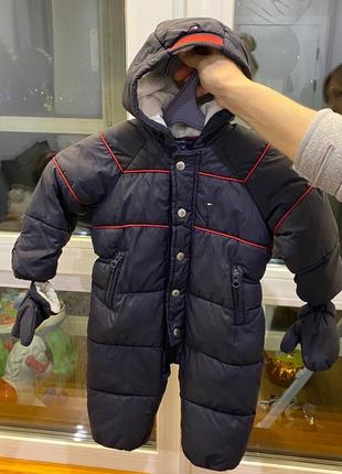 Пуховик комбез зима tommy hilfiger