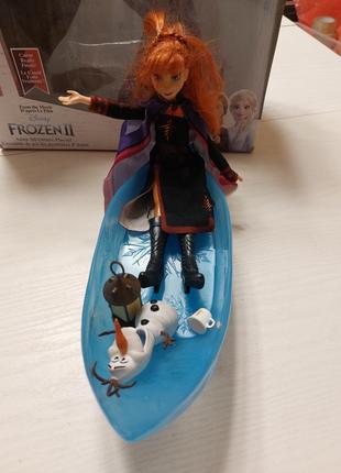 Игровой набор - приключения анны на лодке - ледяное сердце, frozen, десней