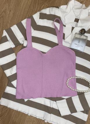 Рожевий топ, майка жіноча