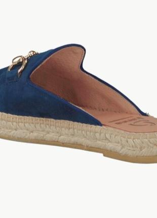 Нові стильні темно- сині мюлі,шльопки,еспадрильї, сабо