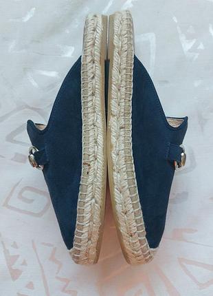 Нові стильні темно- сині мюлі,шльопки,еспадрильї, сабо