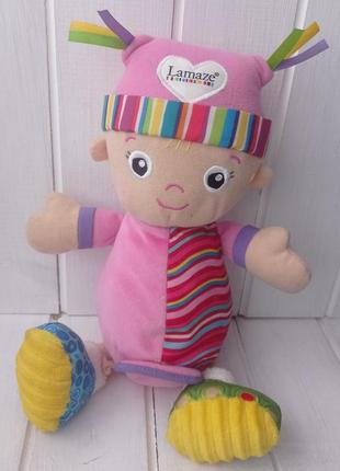 Моя перша лялька lamaze кукла розвиваюча іграшка для немовлят брязкальце погремушка