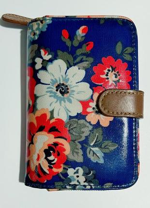 Кошелек женская cath kidston синий с цветами кожа