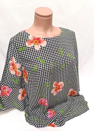 Блуза жіноча літо f&f віскоза 18/46/3xl/54