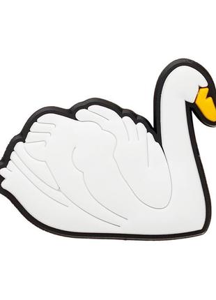 Джибітси для кроксів 1041 «лебідь» 1 шт.