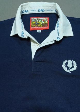 Плечі 52 см cotton traders classics size m регбійка поло темносиня