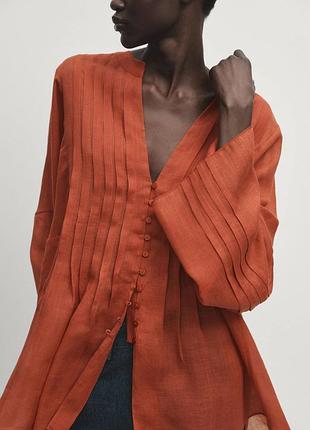 Блуза кофточка рубашка massimo dutti 7