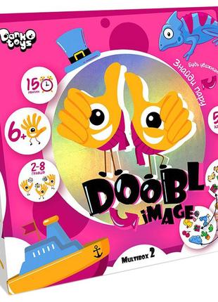 Развлекательная настольная игра "doobl image" dbi-01-01u на укр. языке (мультибокс 2)1 фото
