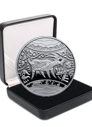Срібна монета нбу "рік козі"
