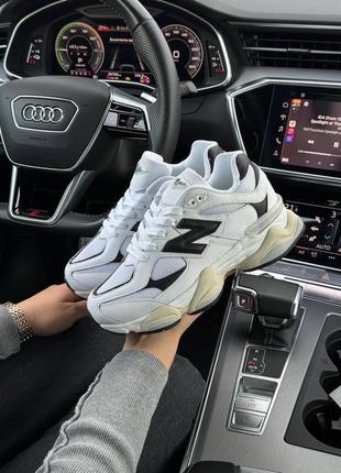 Жіночі кросівки в стилі new balance 9060 нью беленс / демісезонні / весняні, літні, осінні / замша / чорні, сірі, білі, бежеві, рожеві