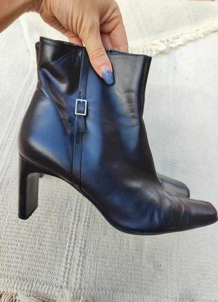 Демисезонные полусапожки, ботинки с квадратным носком, ботильоны, сапоги