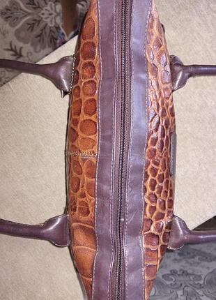 Шкіра сумка-багет 4