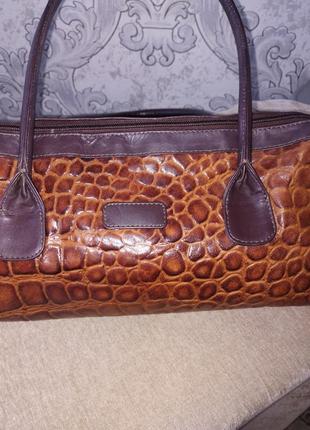 Шкіра сумка-багет 5