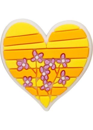 Джибитсы для кроксов 0204 «сердце абстракт - 4» 1 шт.
