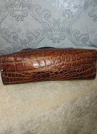 Шкіра сумка-багет 7