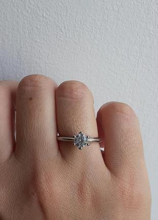 Кольцо бижутерия с родиевым покрытием