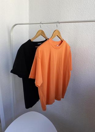 Апельсинова футболка оверсайз primark