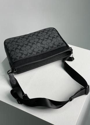 Чоловіча шкіряна сумка люкс якості у брендовому стилі9 фото