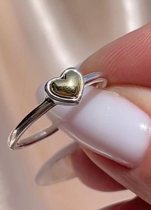 Серебряная кольца, сердечки,