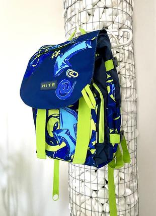 Kite крутой рюкзак ортопедический для подростка junior k18-817m-2 hip-hop