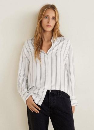 Асиметрична сорочка оверсайз mango